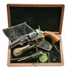 Image 1 : CASED INSCRIBED COLT MODEL 1849 REVOLVER, CAPT.