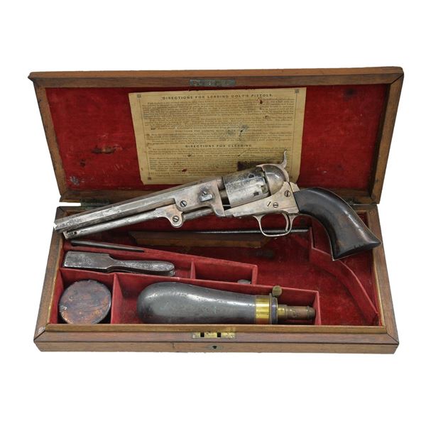 COLT CASED 1851 LONDON NAVY REVOLVER.