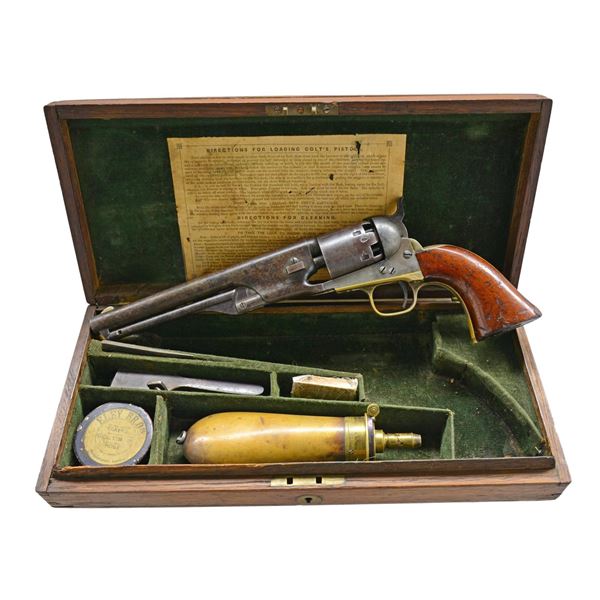 CASED COLT 1861 LONDON NAVY REVOLVER, HENRY