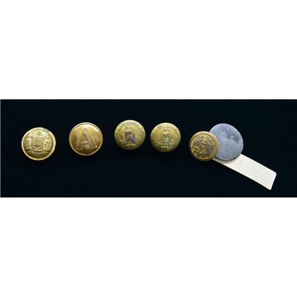 GROUP OF CONFEDERATE BUTTONS.
