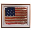 Image 1 : FINE FRAMED 13-STAR AMERICAN FLAG.