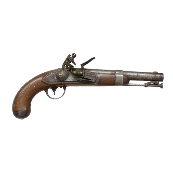 R. JOHNSON 1836 US FLINTLOCK PISTOL.