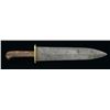 Image 1 : LARGE 19TH CENTURY FIGHTING KNIFE.