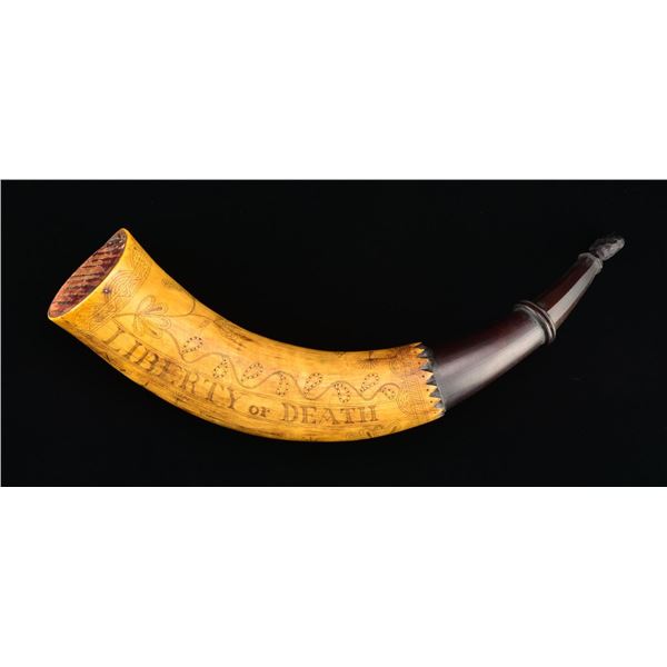 TWO POWDER HORNS.