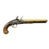 Image 2 : PAIR OF BRASS BBL. FLINTLOCK OFFICER'S PISTOLS BY