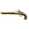 Image 3 : PAIR OF BRASS BBL. FLINTLOCK OFFICER'S PISTOLS BY