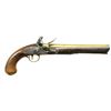 Image 5 : PAIR OF BRASS BBL. FLINTLOCK OFFICER'S PISTOLS BY