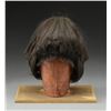 Image 2 : BOXED SAMURAI WIG ON STAND WITH EARLY TANTO.