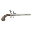 Image 1 : QUEEN ANNE CANON BARREL BOXLOCK FLINTLOCK PISTOL