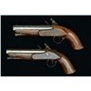 Image 2 : PAIR OF IRISH LARGE BORE FLINTLOCK POCKET PISTOLS