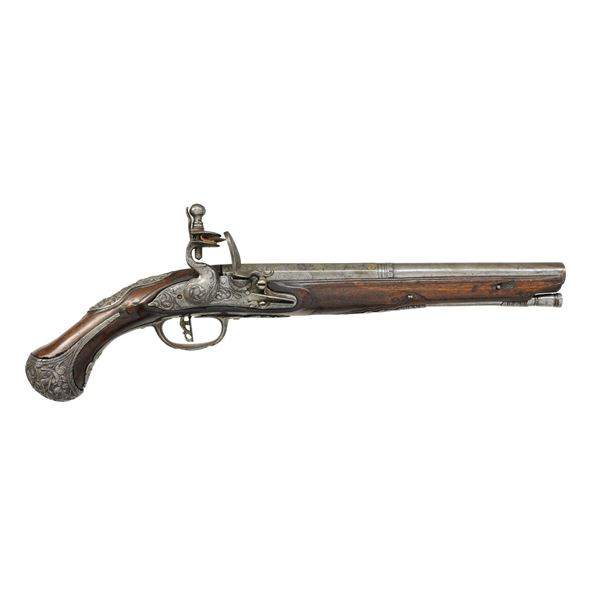 EARLY ITALIAN STYLE FLINTLOCK PISTOL.