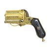 Image 1 : ORNATE BRASS BELGIAN PINFIRE PEPPERBOX PISTOL.