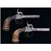 Image 2 : MATCHED PAIR OF BELGIAN SXS PERCUSSION PISTOLS.