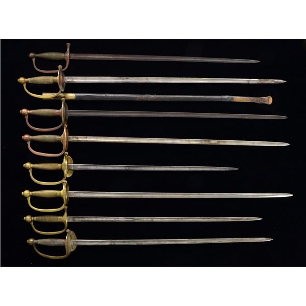 8 CIVIL WAR SMALL SWORDS.