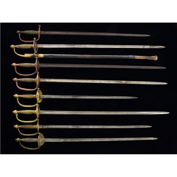 8 CIVIL WAR SMALL SWORDS.