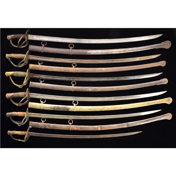 ASSORTMENT OF 10 CIVIL WAR SWORDS.