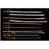 Image 1 : 7 MOSTLY CIVIL WAR PERIOD AMERICAN SWORDS.