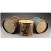 Image 2 : 3 EARLY AMERICAN DRUMS.