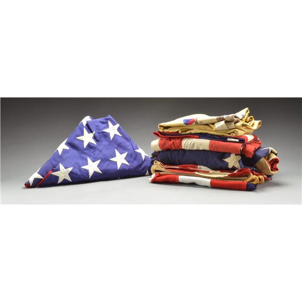 U.S. & NEW JERSEY FLAGS.