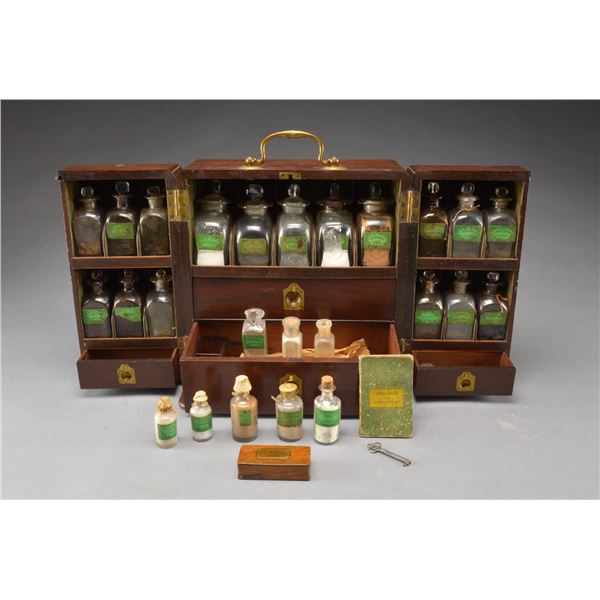 EARLY 19TH CENTURY APOTHECARY CHEST.