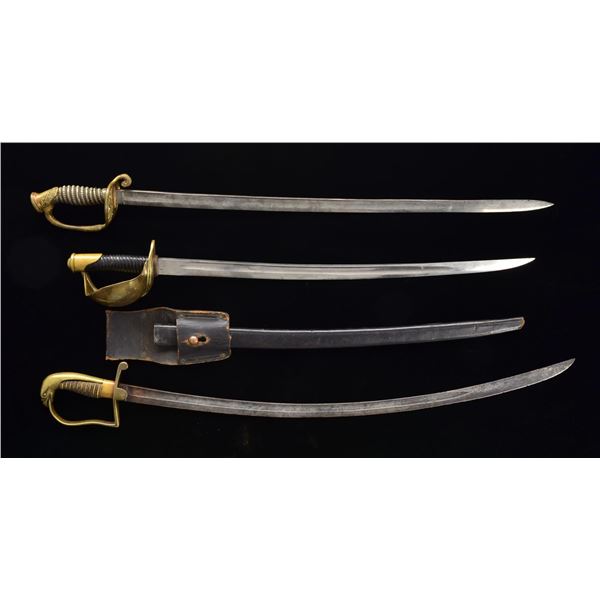 3 US, MARINE & NAVY SWORDS.