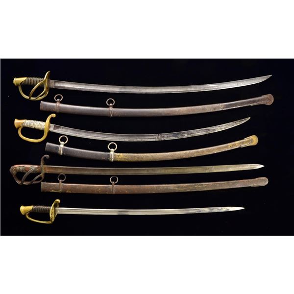 9 CIVIL WAR ERA SWORDS.