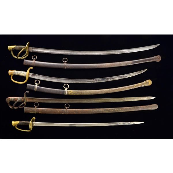 9 CIVIL WAR ERA SWORDS.