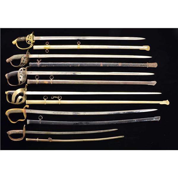 12 EUROPEAN SWORDS & SABERS.