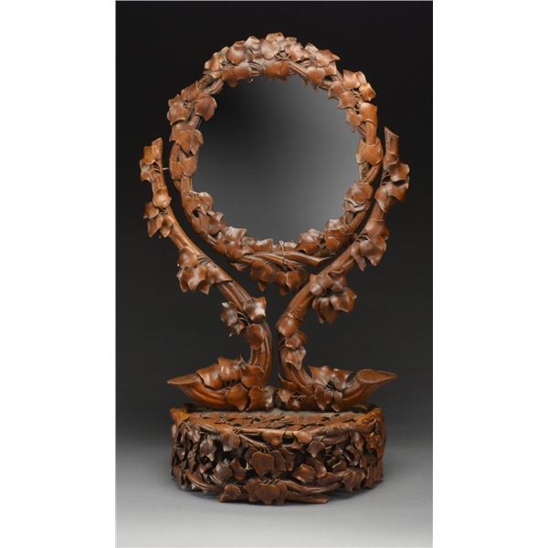 EXTRAORDINARY ANTIQUE HAND CARVED BLACK