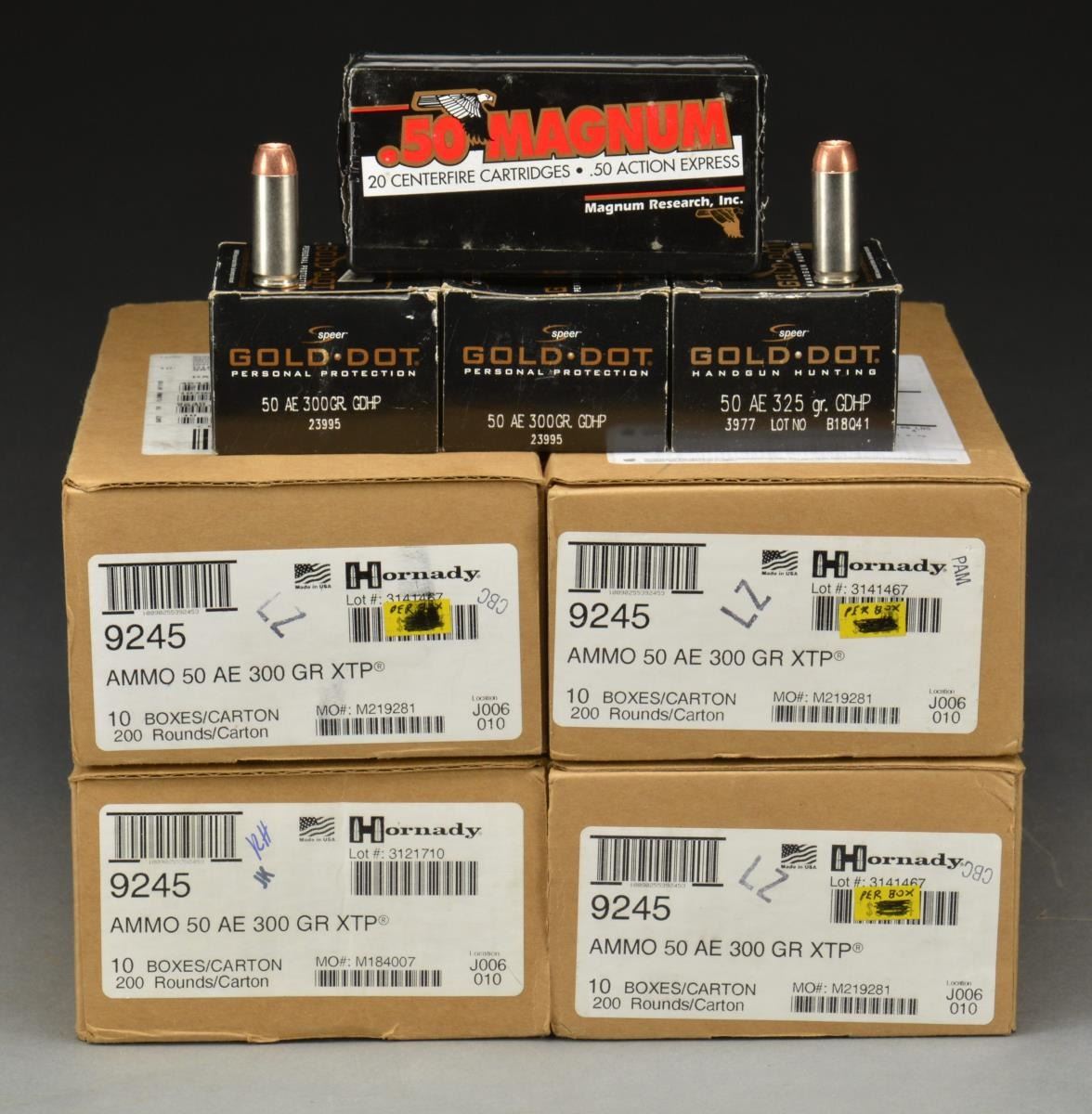 LARGE GROUP OF 50 ACTION EXPRESS AMMUNITION.