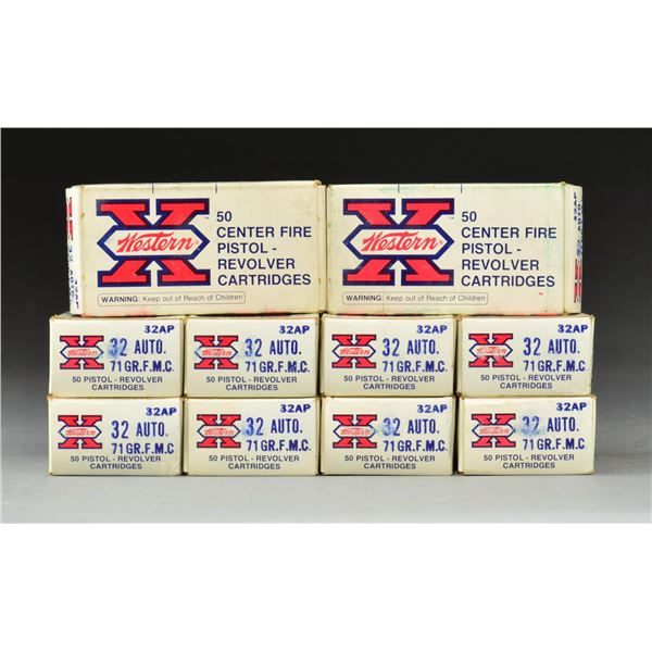 GROUP OF 32 ACP PISTOL AMMUNITION.
