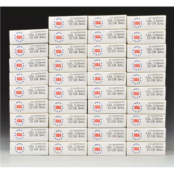 GROUP OF 5.56 RIFLE AMMUNITION.