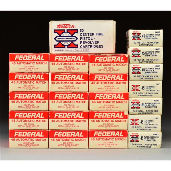 1,150 RDS. OF FEDERAL & WESTERN 45 ACP.