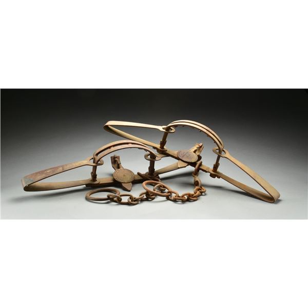 2 IRON BEAR TRAPS.