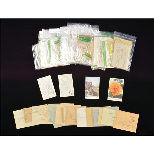 WWII GERMAN POSTAL EPHEMERA GROUP.
