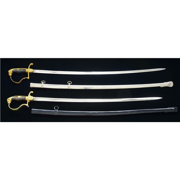 2 GERMAN OFFICER’S SABERS.