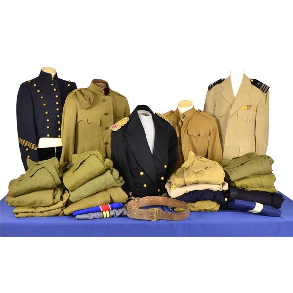 US MILITARY UNIFORMS PRIMARILY OF WWI.