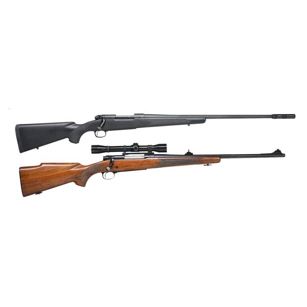 2 WINCHESTER MODEL 70 BOLT ACTION RIFLES.