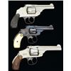 Image 2 : 2 SMITH & WESSON & 1 IVER JOHNSON DA REVOLVERS.