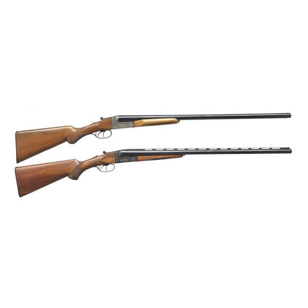 2 NOBLE SPANISH BOXLOCK SXS SHOTGUNS.