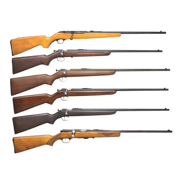 6 RIMFIRE BOLT ACTION RIFLES.