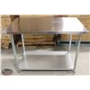 NEW 30"X48"X34" STAINLESS STEEL WORKTABLE W/