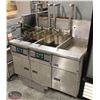 Image 1 : PITCO DUAL-FRYER BANK W/ FRY DUMP STATION