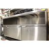 Image 2 : S/S REFRIGERATED PREP CABINET W/ OPEN TOP *NO TOP