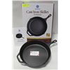 NEW BENIR PROFESSIONAL 12.5" CAST IRON SKILLET