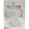 LARGE GLASS TRADITIONAL STORE DISPLAY PEANUT JAR