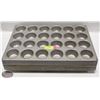 LOT OF EIGHT-24 CUP ALUMINIUM MUFFIN PAN