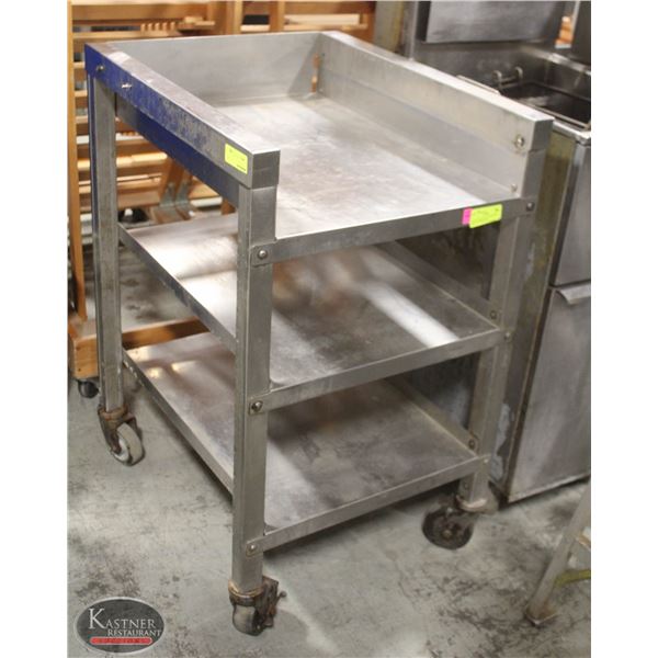 SS FULL SIZE 3 SLOT BAKING BUN RACK /W WORKTOP &