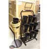 Image 1 : CUT FLOWERS DISPLAY RACK WITH 9 BUCKETS