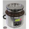 Image 1 : DUAL WET OR DRY FOOD WARMER W/ INSERT & LID 1200W